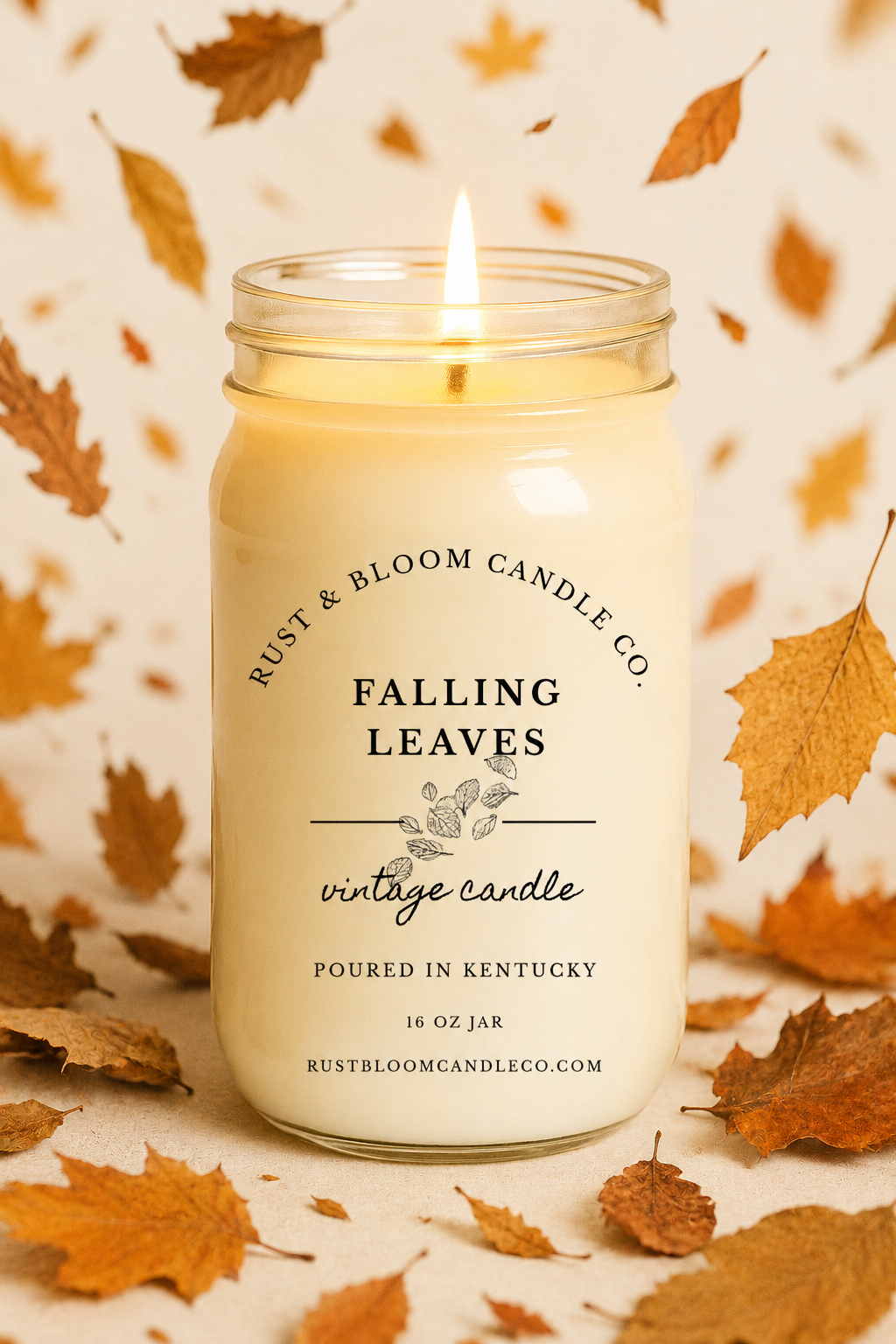 Falling Leaves 16 Oz Soy Candle