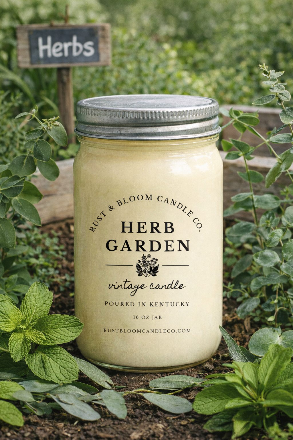 Herb Garden 16 Oz Soy Candle