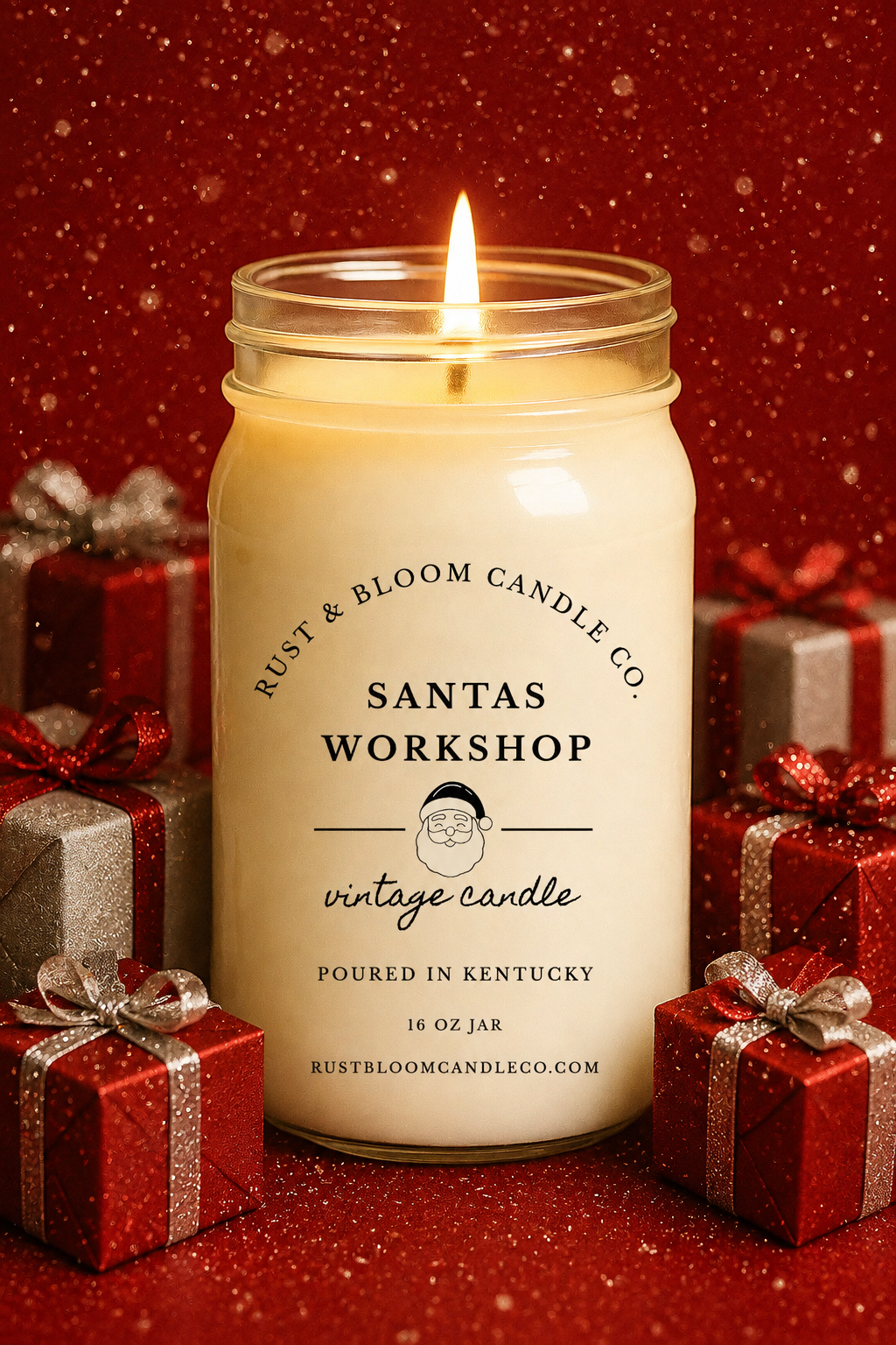 Santas Workshop 16 Oz Soy Candle