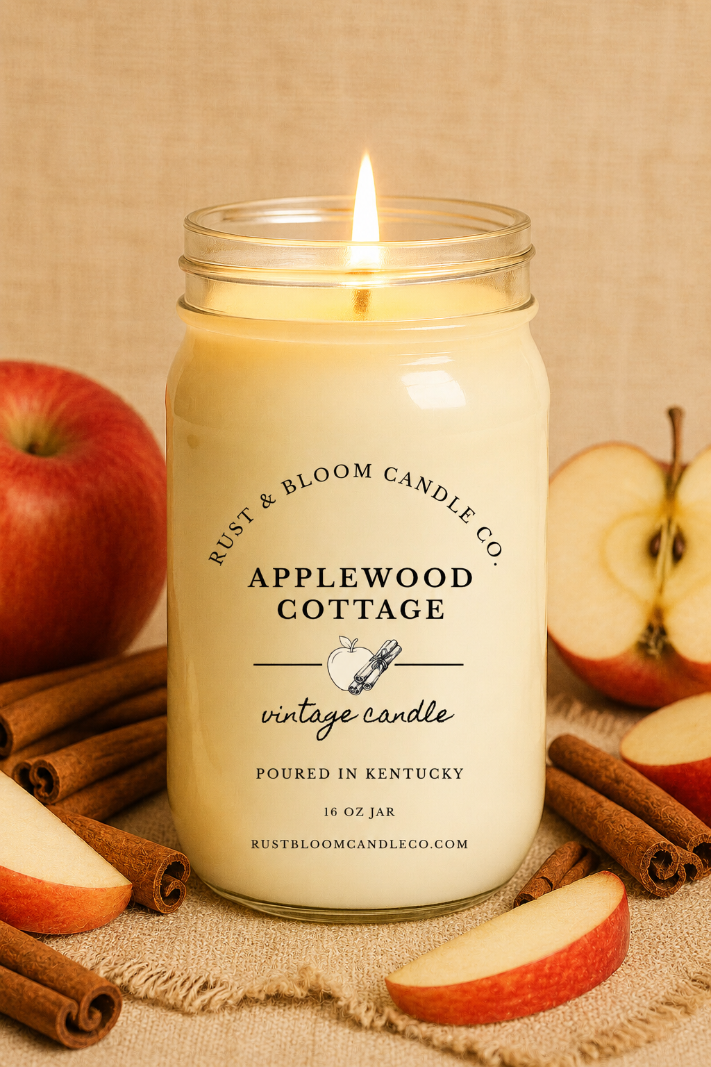 Applewood Cottage 16 Oz Soy Candle