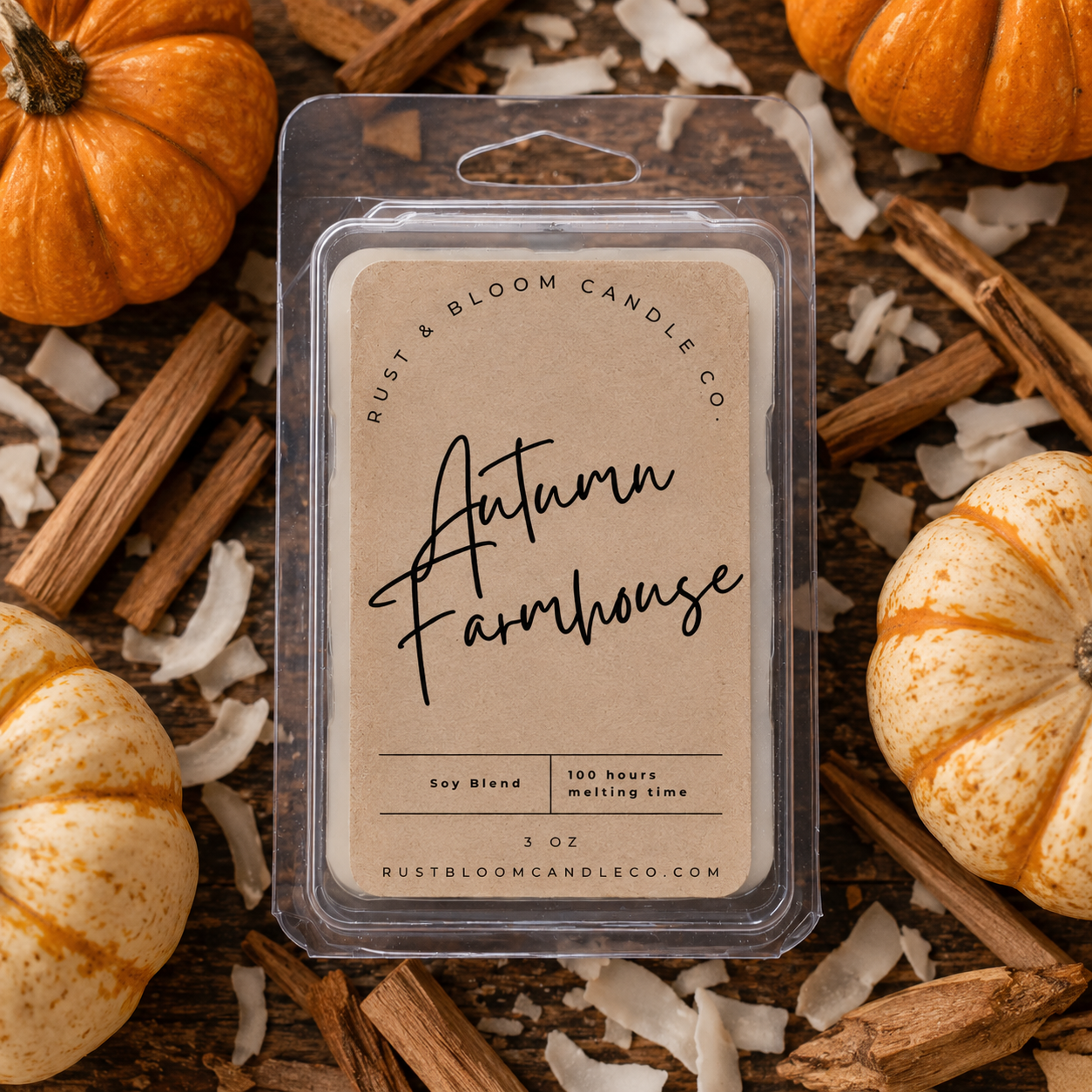 Autumn Farmhouse Wax Bar 3 Oz