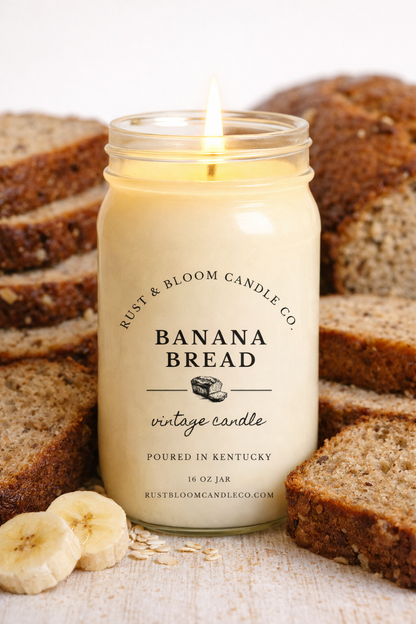 Banana Bread 16 Oz Soy Candle