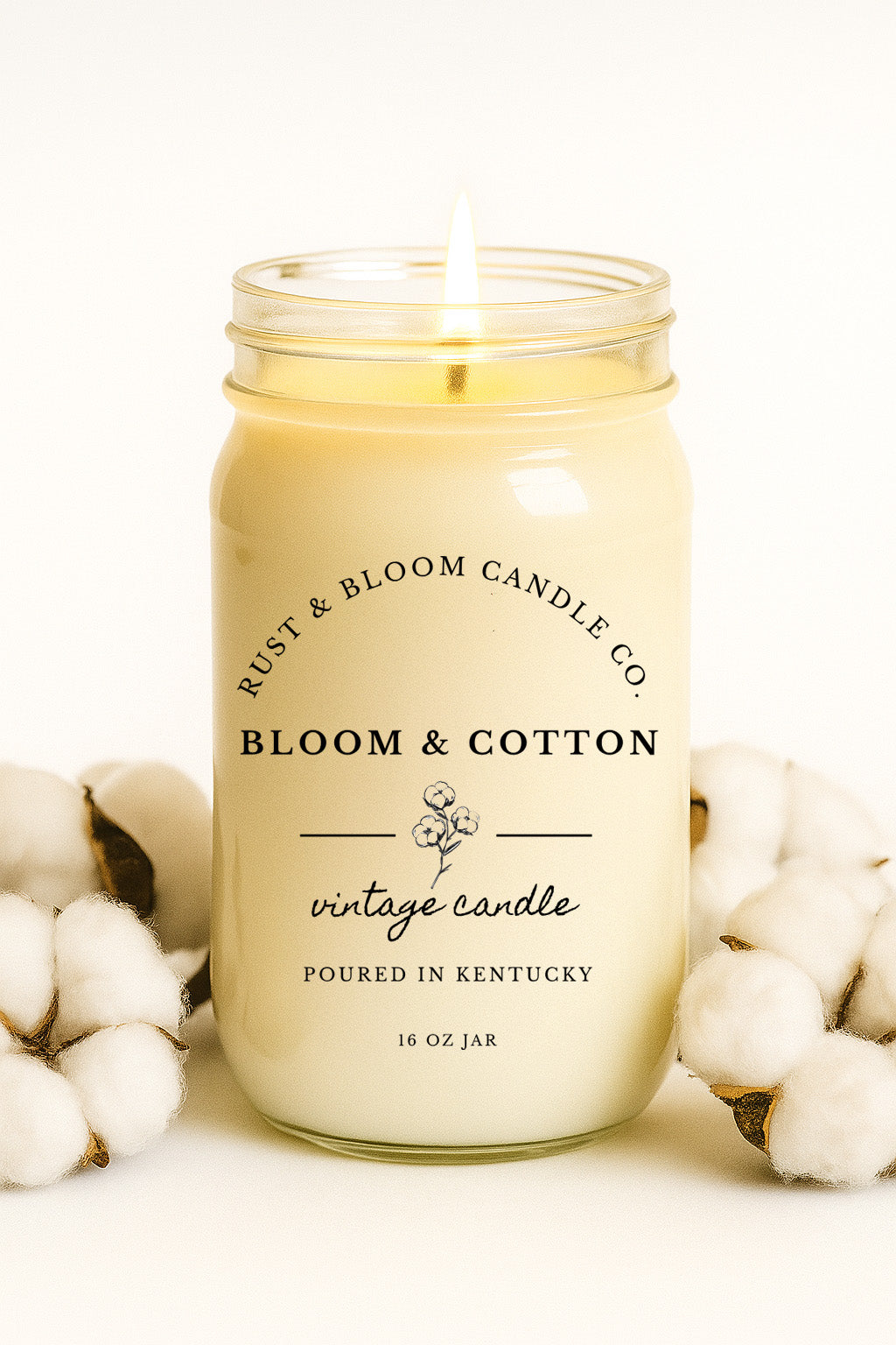 Bloom & Cotton 16 Oz Candle