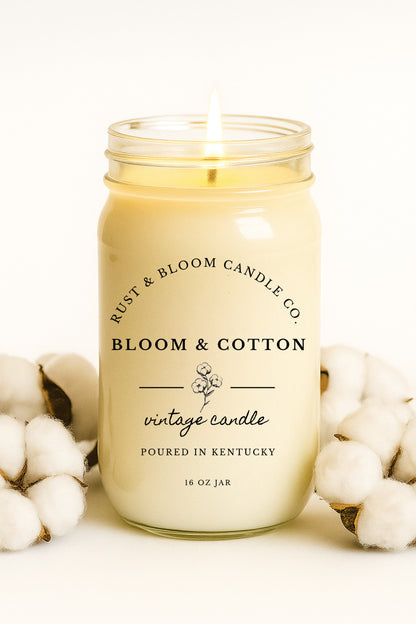 Bloom & Cotton 16 Oz Candle