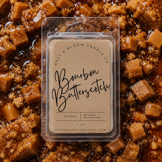 Bourbon Butterscotch Wax Bar 3 Oz