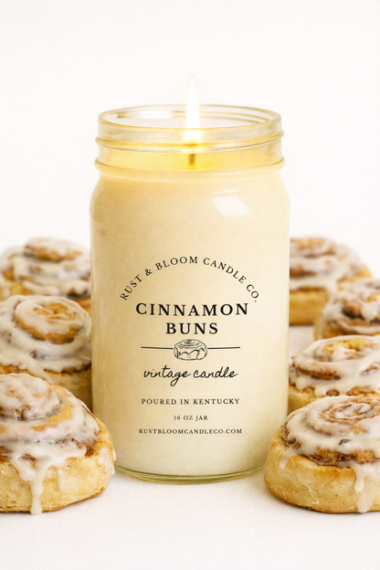 Cinnamon Buns 16 Oz Soy Candle