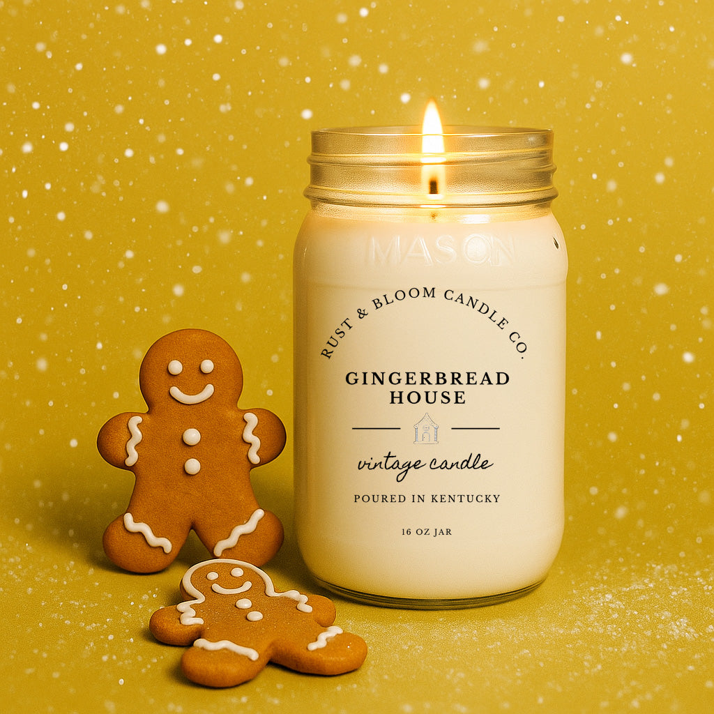 Gingerbread House 16 oz Candle