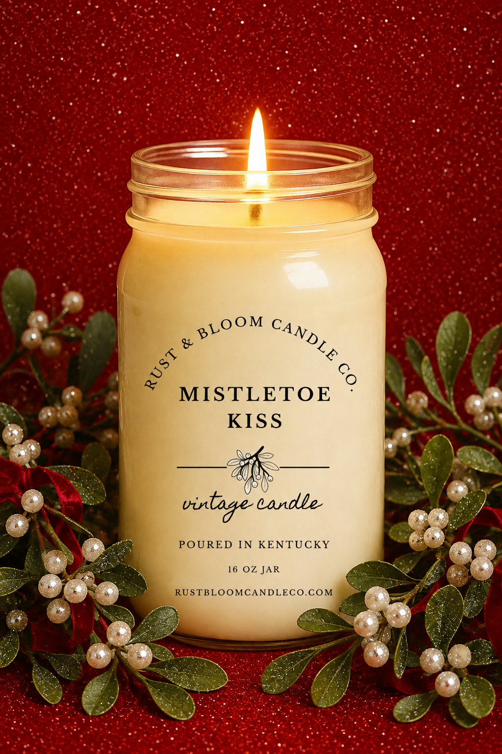 Mistletoe Kiss 16 Oz Soy Candle