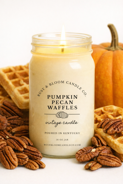 Pumpkin Pecan Waffles 16 Oz Soy Candle