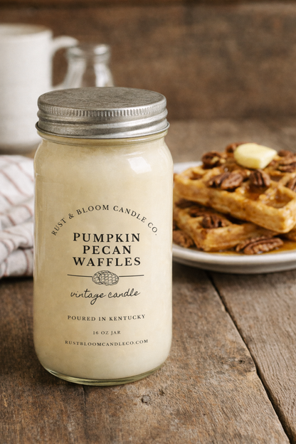 Pumpkin Pecan Waffles 16 Oz Soy Candle