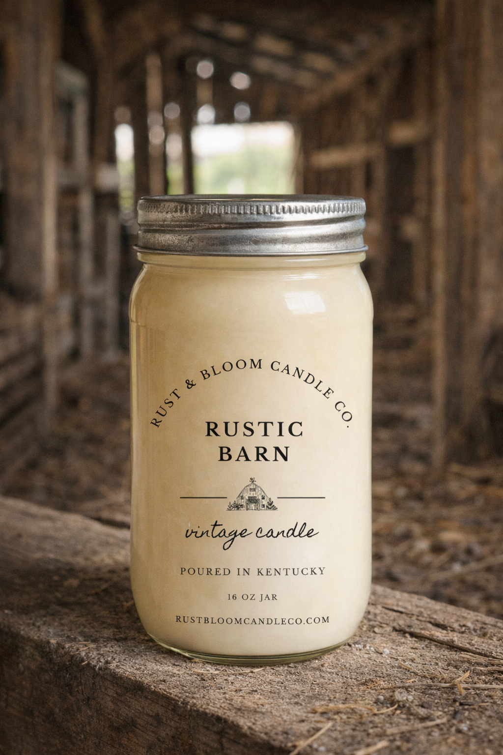 Rustic Barn 16 Oz Soy Candle