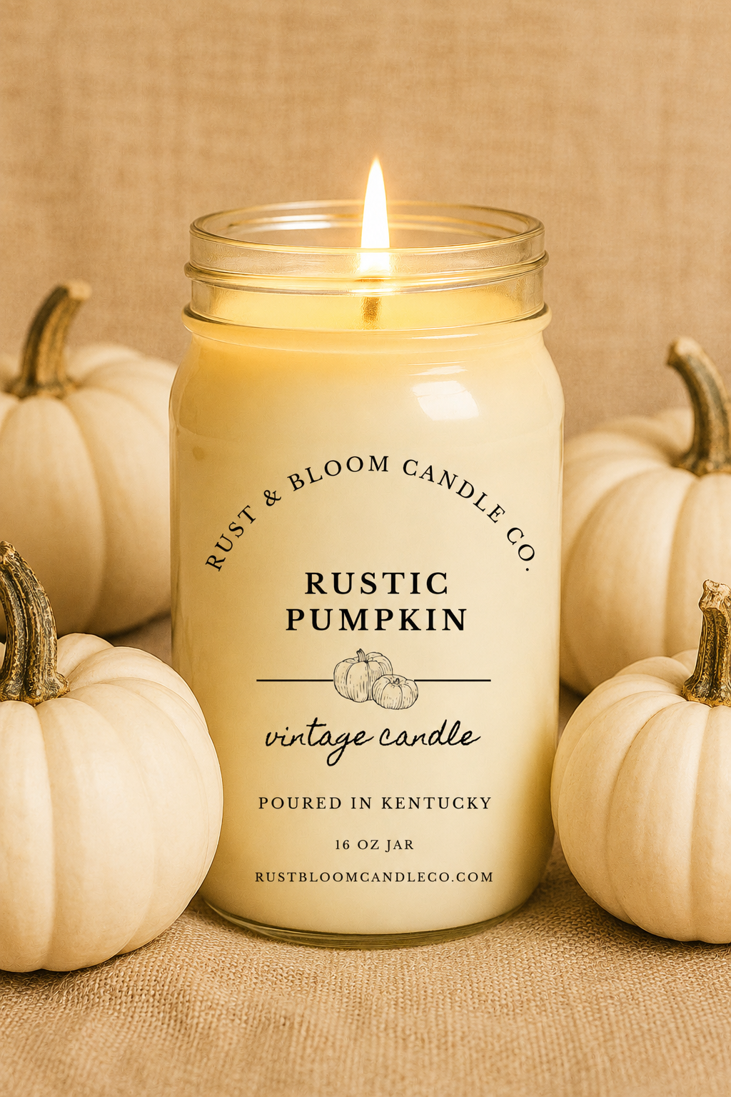 Rustic Pumpkin 16 Oz Soy Candle