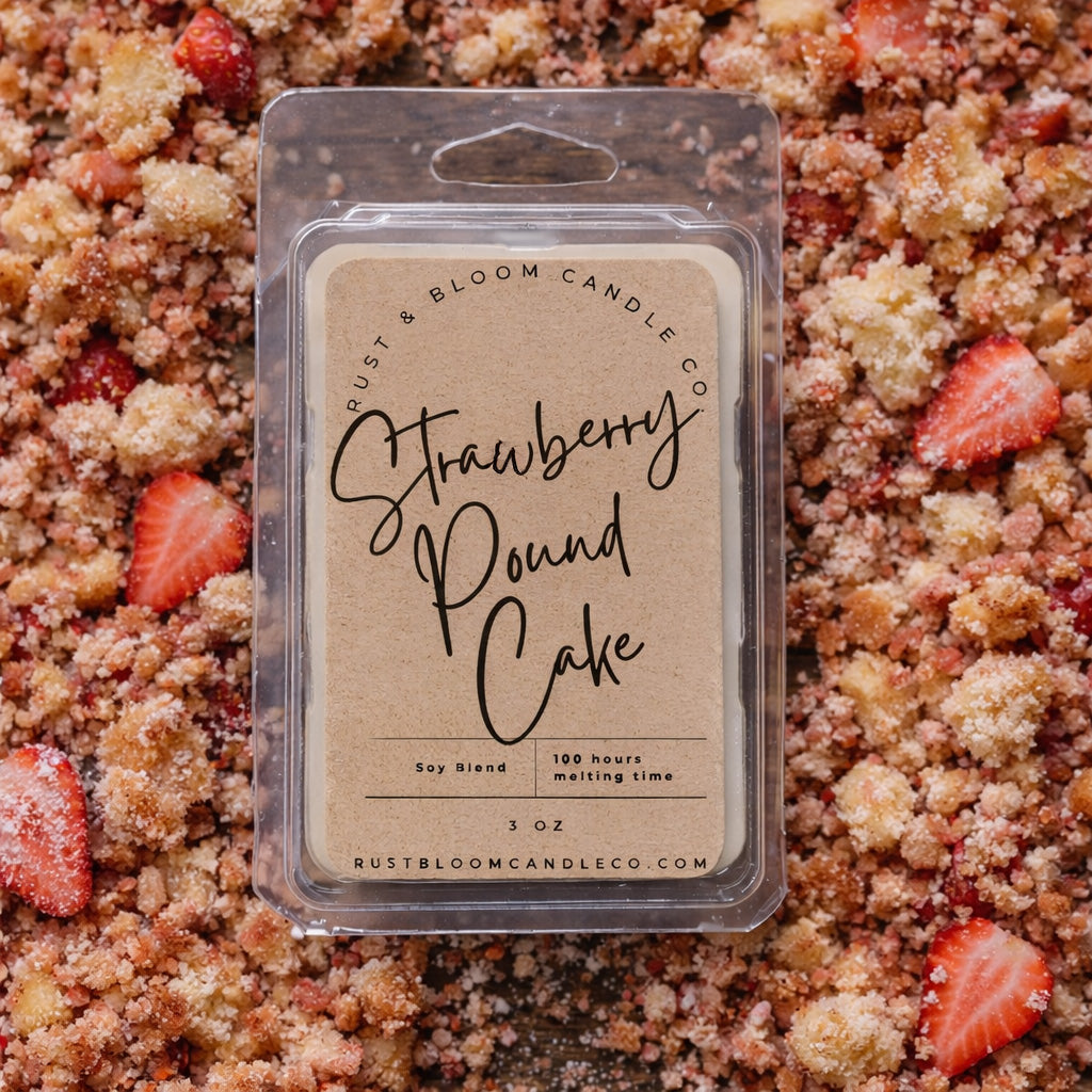 Strawberry Pound Cake Wax Bar 3 Oz