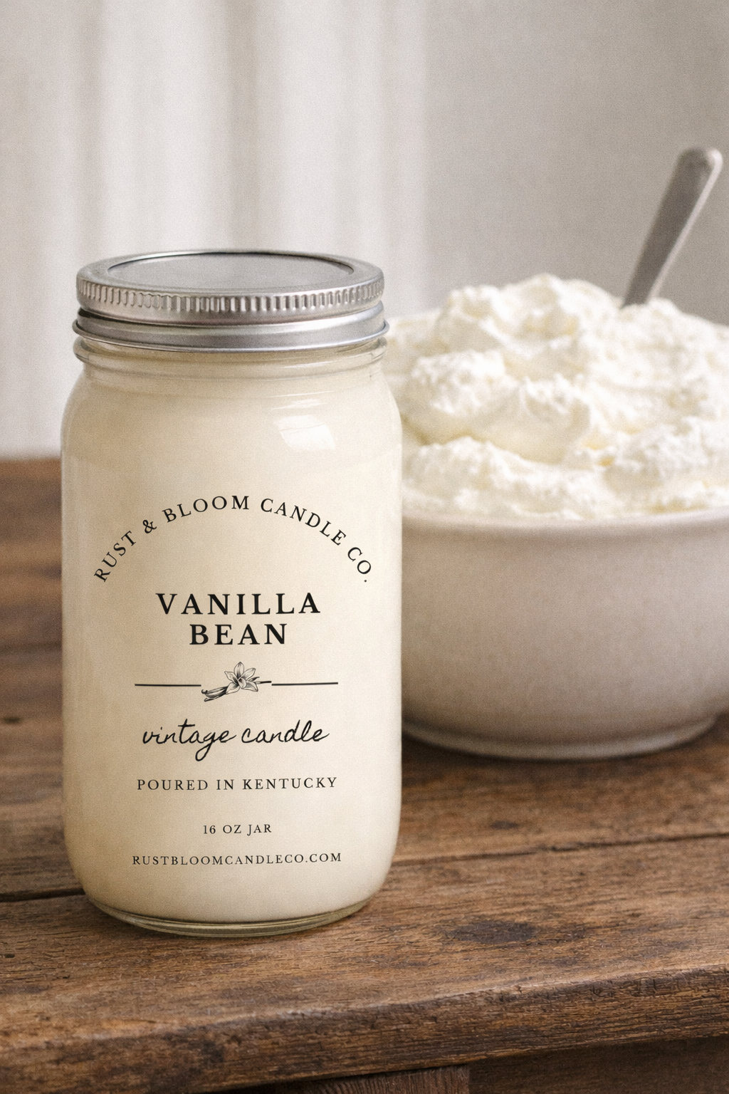 Vanilla Bean 16 Oz Soy Candle