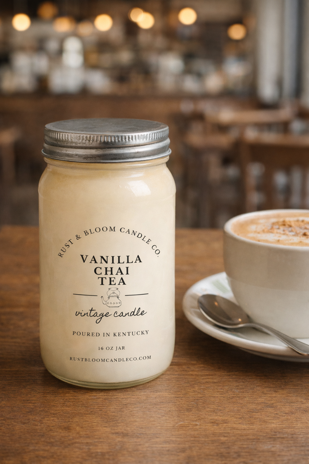 Vanilla Chai Tea 16 Oz Soy Candle